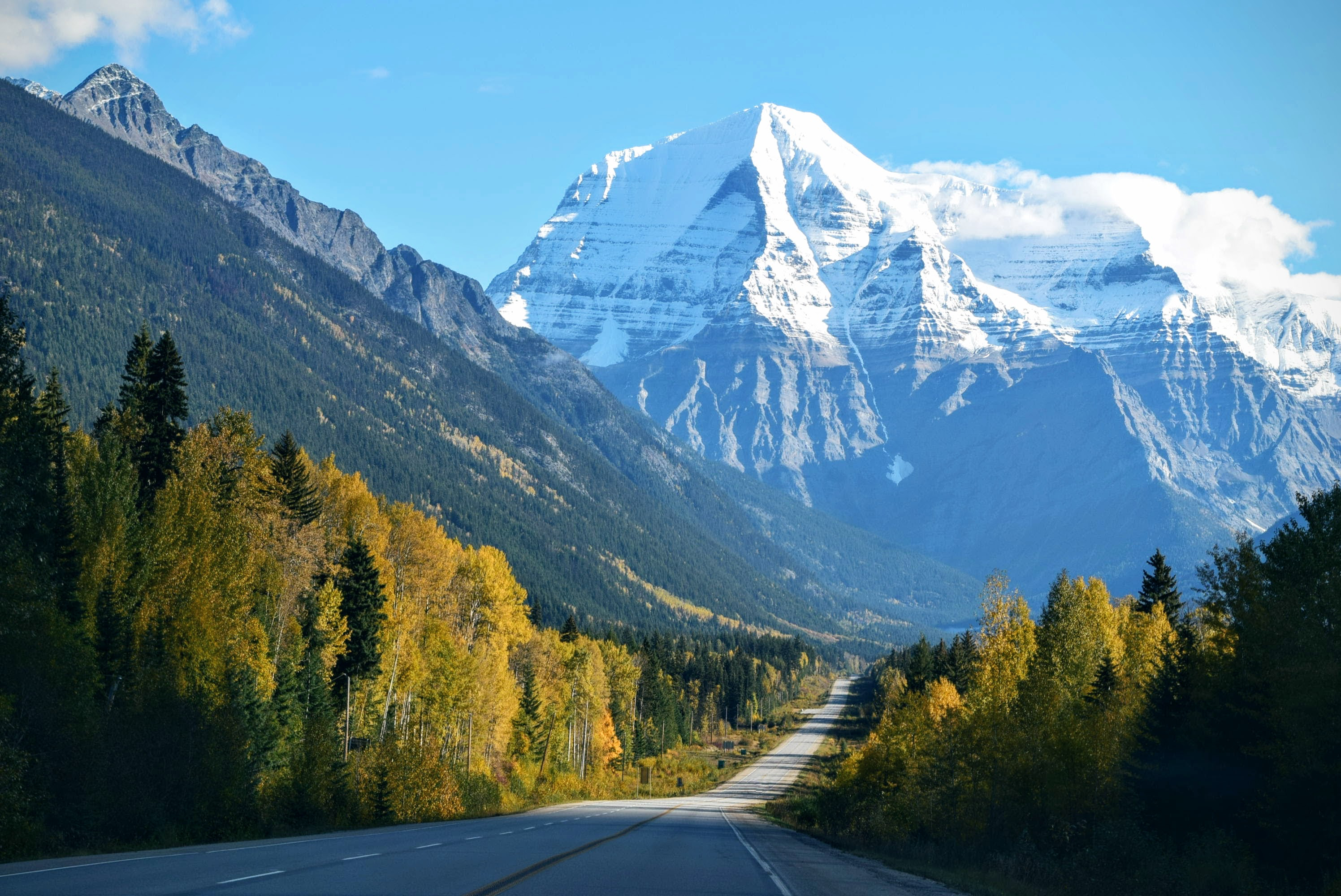 Snowy peaks of the Rocky Mountains